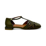 Angel Alarcon Shoes 6 / alejandra-kaki / .5 inch Alejandra-Kaki