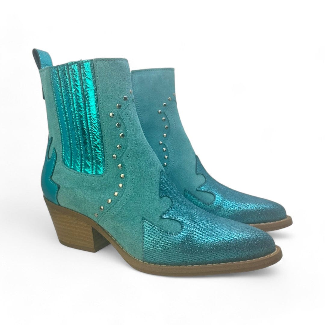 Casta Boots Down Fox - Aqua