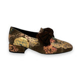 Django & Juliette Shoes 6 / Floral / 1.0 inch Varva-Blue Floral