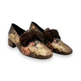 Django & Juliette Shoes Varva-Blue Floral